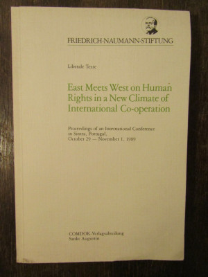 EAST MEETS WEST ON HUMAN RIGHTS IN A NEW CLIMATE OF INTERNATIONAL CO-OPERATION foto