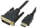 Cablu DVI-D la HDMI 3m Negru