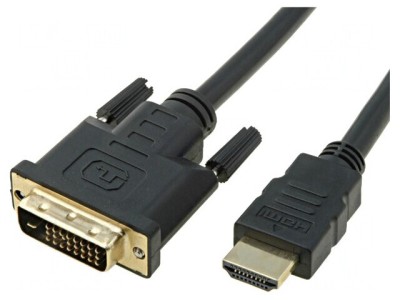 Cablu DVI-D la HDMI 1,8m Negru foto