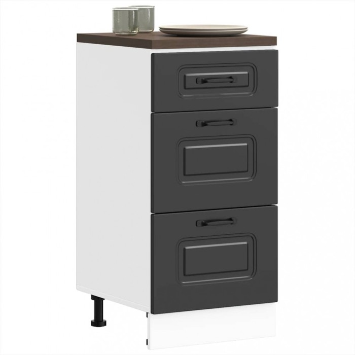 vidaXL Dulap de bucătărie &bdquo;Kalmar&rdquo; negru, lemn stratificat 854241