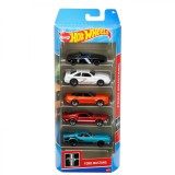 Set 5 masinute Hot Wheels Ford Mustang pentru copii si colectionari