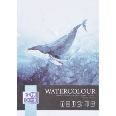 BLOC DESEN OXFORD WATERCOLOUR A4, 20 FILE, HARTIE 300 G/MP, LIPIT 4 LATURI,