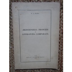 REZISTENTELE FRANCEZE IN LITERATURA COMPARATA - N. I. POPA