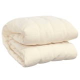 Cumpara ieftin Patura cu greutati, crem deschis, 220x235 cm, 11 kg, textil