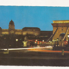 FA14 - Carte Postala- UNGARIA - Budapesta, Podul cu lanturi, circulata 1982