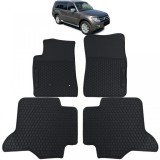 Set Premium de Covorase din Cauciuc Negru pentru Mitsubishi Pajero 4 2007-2022 Performance AutoTuning