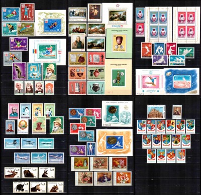 Romania 1976 AN COMPLET! LP 901 - LP 928, 83 timbre + 11 colite, MNH foto