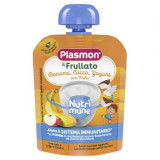 Piure cu banana, cocos, si iaurt Nutrimune, 85 g, Plasmon