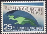 C1171 - ONU New York 1963 - UNTEA ,neuzat,perfecta stare, Nestampilat