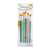 Cumpara ieftin Set pensule desen late, Artist Brushes 372353, 6/set