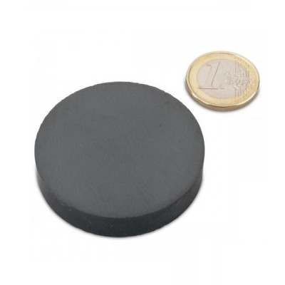 Magnet ferita disc &amp;Oslash;50&amp;amp;#215;10 mm, putere 3 kg, Y30 foto
