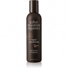 John Masters Organics Honey & Hibiscus Conditioner balsam pentru regenerare pentru par deteriorat 177 ml