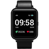 Smartwatch Lenovo Watch S2 Aluminiu Negru Curea Nylon Rosu-Albastru Ritm Cardiac Waterproof