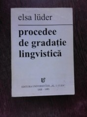 Procedee De Gradatie Lingvistica - Elsa Luder foto