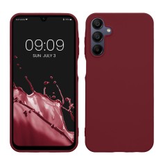 Husa Kwmobile pentru Samsung Galaxy A15 5G, Visiniu, Silicon, KWM000021MH010C