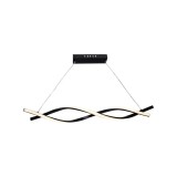 Cumpara ieftin Lustra LED Mirela cu Telecomanda, 44W, Negru, Dimabila, Alessandro DESIGN