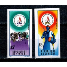 Senegal 1973 - Drepturile Omului, serie nedantelata neuzata