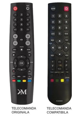 Telecomanda compatibila cu originalul pentru TV Kruger&amp;amp;Matz KM0232T PIL0356 (326-3) foto
