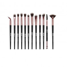 Set 12 pensule MyStyle, pentru Make-up Profesional, Black