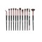Set 12 pensule MyStyle, pentru Make-up Profesional, Black