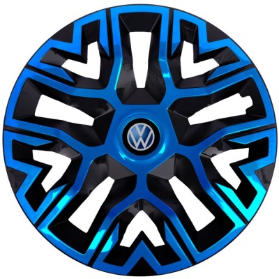 Set 4 Capace Roti 14 inchi, Best Albastru-Negru, Compatibile Cu Volkswagen foto