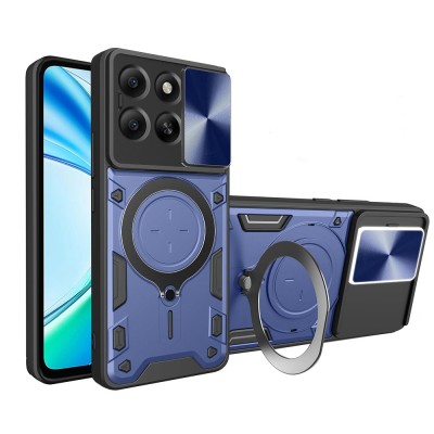 Husa Honor X5b Techsuit CamGuard Pro, albastru foto
