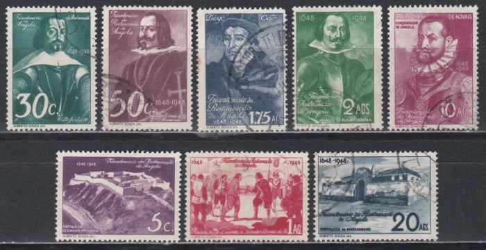 Angola 1948 - A 300-a aniversare a restaurării Angolei, Serie scurta, Stampilat