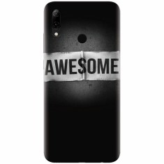 Husa silicon pentru Huawei P Smart 2019, Awesome Label Dark
