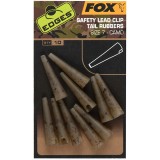 Conuri Fox Edges Camo Safety Lead Clip Tail Rubbers Nr.7