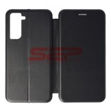 Husa Flip Cover Samsung Galaxy S21, Protectie Completa, Neagra