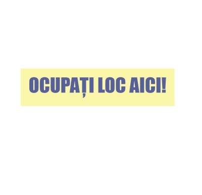 Sticker Indicator Ocupati Loc Aici foto