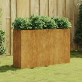 VidaXL Strat &icirc;nălțat de grădină, 120x40x80 cm, oțel corten