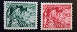 Germania (Deutsches Reich 1938) Seria Completă de 2 Timbre "Sudetengau - 4. Dezember 1938" (6+4Pf Verde &amp; 12+8Pf Roșu, MINT / Neștampilate) CLK1