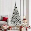 VidaXL Pom de Crăciun artificial pre-iluminat Argintiu 180 cm PET 3397207