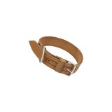 Cumpara ieftin Zgarda caine din piele dubla, nr 700,5 cm x 80 cm