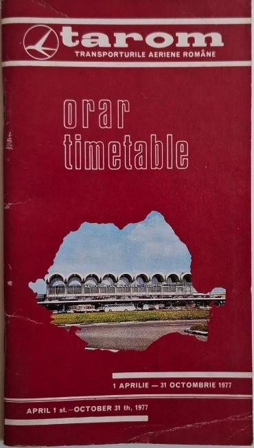 Orar Tarom 1 aprilie &ndash; 31 octombrie 1977