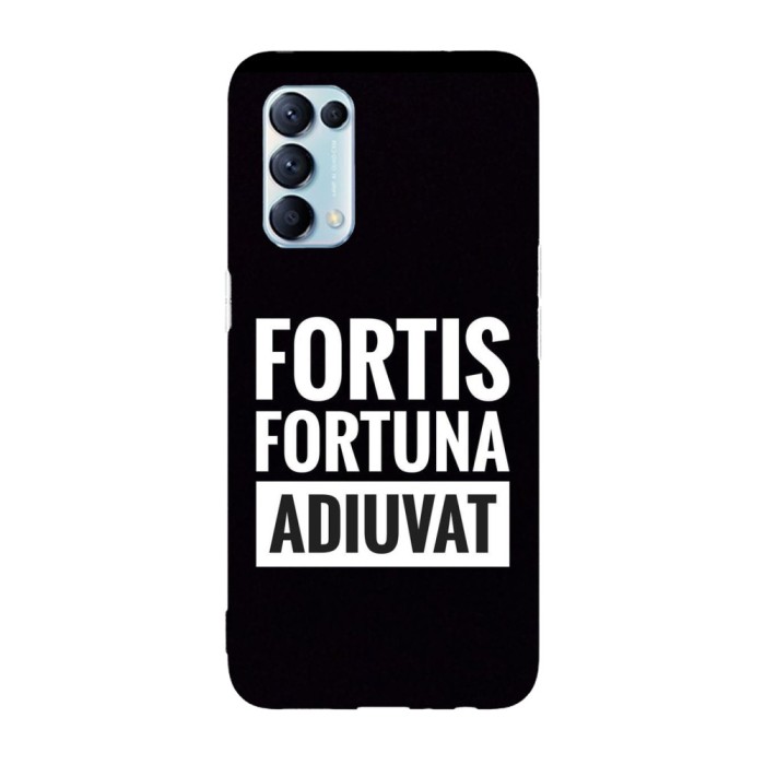 Husa compatibila cu Oppo A55, Viceversa, model Fortis Fortuna Adiuvat John Wick, Silicon, TPU