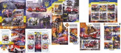 COLITE 9 buc. diferite - POMPIERII UCRAINIENI foto