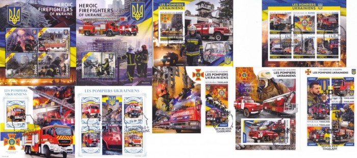 COLITE 9 buc. diferite - POMPIERII UCRAINIENI