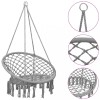 VidaXL Scaun balansoar hamac, gri, 80 cm 93157