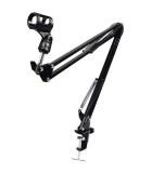 Stand pentru microfon montabil pe masa cu dublu brat, Oem