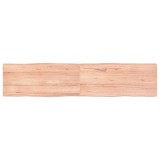 VidaXL Blat masă, 180x40x(2-4) cm, maro, lemn tratat contur organic