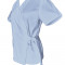 Halat Medical Pe Stil, Tip Kimono Albastru Deschis, Model Daria - S