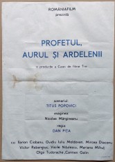 Profetul, aurul si ardelenii - Afis film romanesc, Romaniafilm 1978, cinema Epoca de Aur