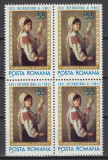 ROMANIA 1975 LP 874 ANUL INTERNATIONAL AL FEMEII BLOC DE 4 TIMBRE MNH, Nestampilat