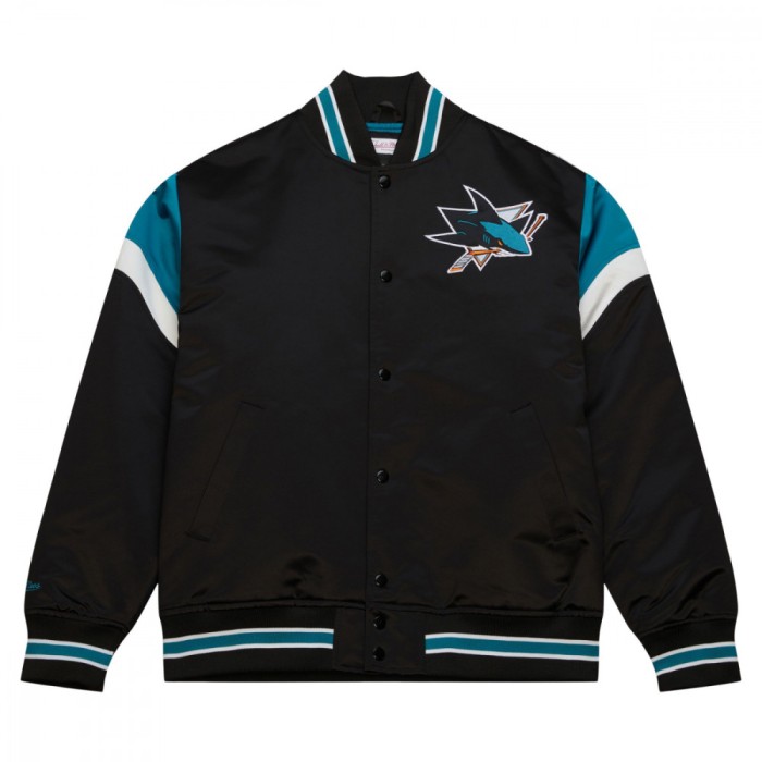 San Jose Sharks geacă de bărbați NHL Heavyweight Satin Jacket - 2XL