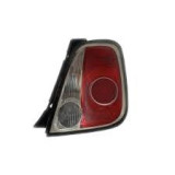 Stop spate lampa Fiat 500 (312) 03.2007-08.2015 Hatchback, cu suport becuri, rama neagra, cu lampa mers inapoi, Magneti Marelli 714027040886; partea, AL Automotive Lighting