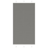 Cumpara ieftin Jaluzea plisata Antracit 110x200 cm Latime tesatura 109,4 cm