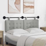 vidaXL Cap de pat suspendat Gri nori 150 x 55 x 5 cm țesătură 42031927