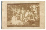 AD 1345 C. P.VECHE- GRUP IN TINUTA DE EPOCA- UNII FUMAND OSTENTATIV
